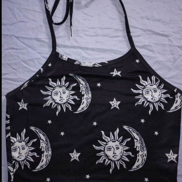 SOLD- Sun & Moon Halter Top - Picture 3 of 7